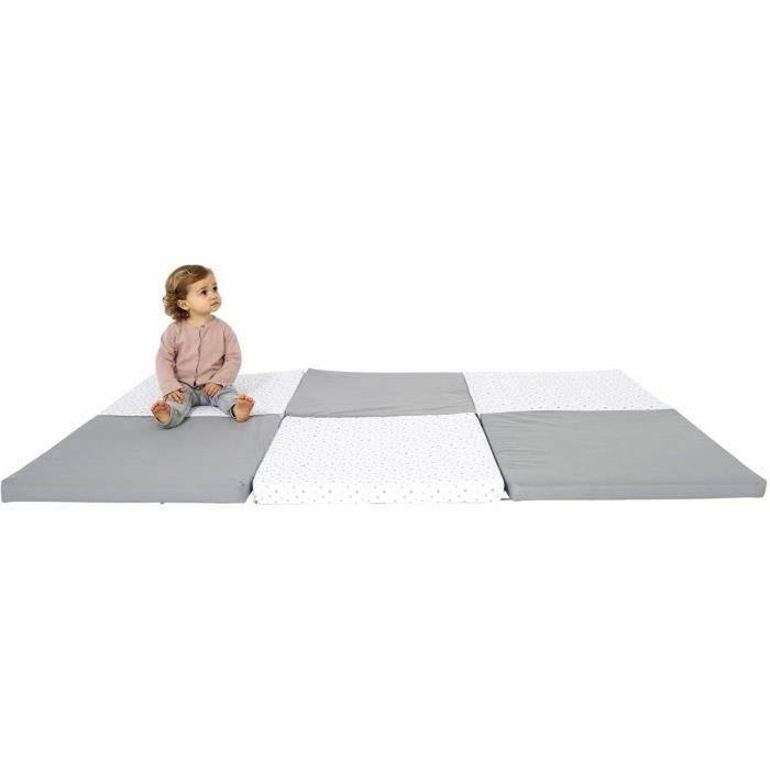 Candide Tapis d'éveil XL Évolutif 5-en-1 - Gris / Étoiles