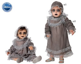BigBuy Carnival Déguisement Bébé Halloween Gris
