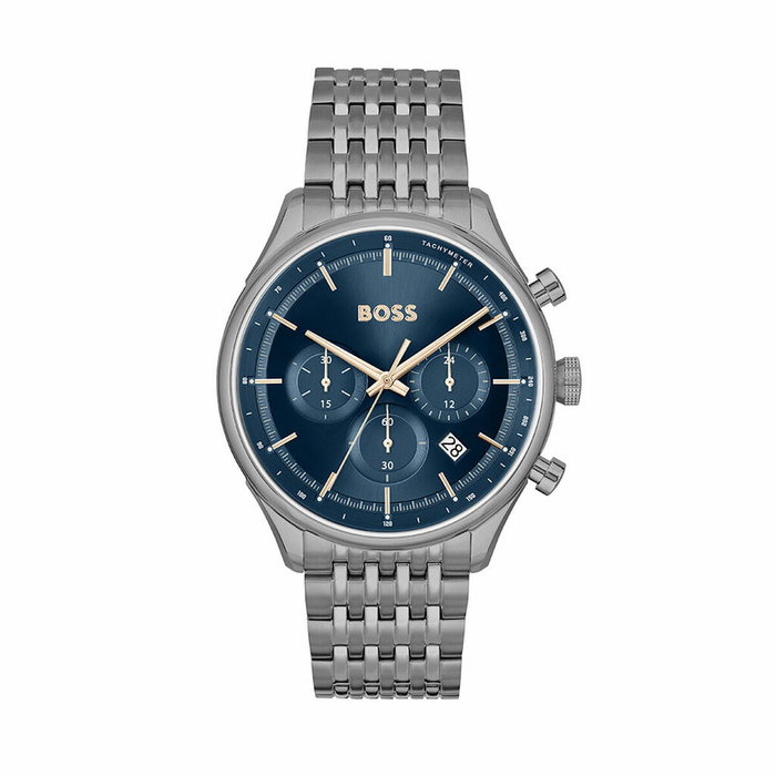 Montre Unisexe Hugo Boss 1514083 Blue marine Gris foncé (Ø 45 mm) Montre Unisexe Hugo Boss 1514083 Blue marine Gris foncé (Ø 45 mm)