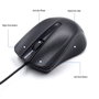 Ewent EW3300 Souris Optique USB 1000 DPI, Design Ergonomique, pour Gauchers et Droitiers
