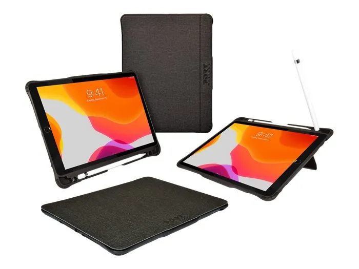 Port Designs PORT MANCHESTER II - Housse rabat pour tablette 10.5 pouces - Compatible Apple iPad 10.2 pouces (7e génération) - Polyuréthane robuste