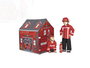 Tachan Tente de Jeu Enfant Station de Pompiers avec Contenu Multilingue - Dimensions 102 x 95 x 72 cm - Pour Enfants de 3 Ans et Plus