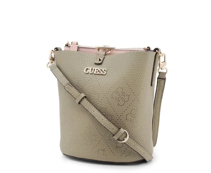 Guess Amara Sac à main en textile Vert Guess Amara Sac à main en textile Vert