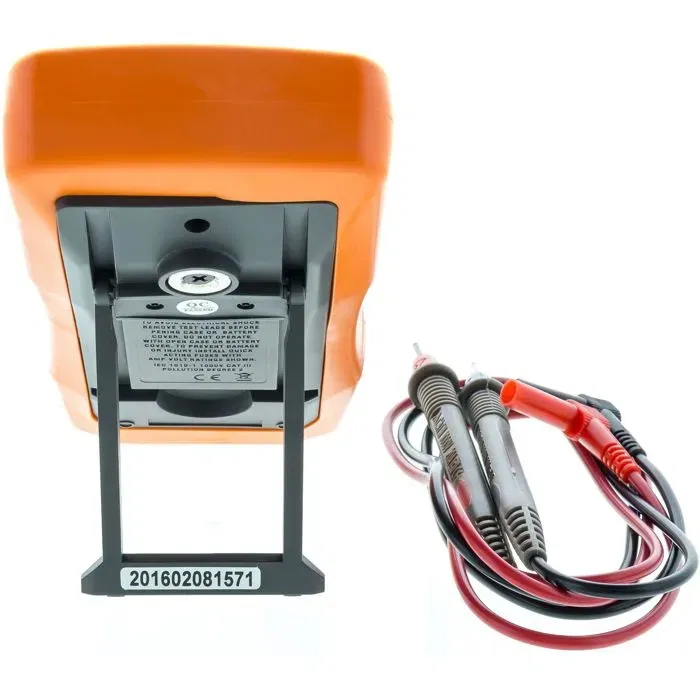 Retlux Multimètre Numérique RDM 8001 - Appareil Professionnel pour Mesurer Courant, Tension, Fréquence, Résistance - Fonction Rétroéclairage Automatique et Aimant Intégré