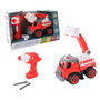 Tachan T01025 - Camion de Pompiers RC Constructible 33 Pièces, Véhicule à Monter avec Télécommande, Jouet Éducatif et de Construction pour Enfants à Partir de 3 Ans
