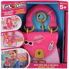 Funlockets - Mini sac à secrets - S22240FR1 - Accessoire coloré pour enfants, rose, violet, doré