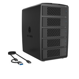 Icy ICY BOX IB-RD3705-CU3 Boîtier RAID 5 baies pour 2,5/3,5 SATA
