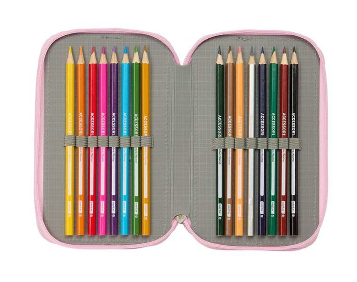 Safta Plumier Triple 37 Pièces K-Pop Demon Hunters Iconic 12,5x19,5x5,5 cm Âge Min 36 Mois