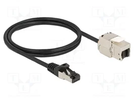 DELOCK Extendeur Ethernet Cat 6a S/FTP 1m Noir