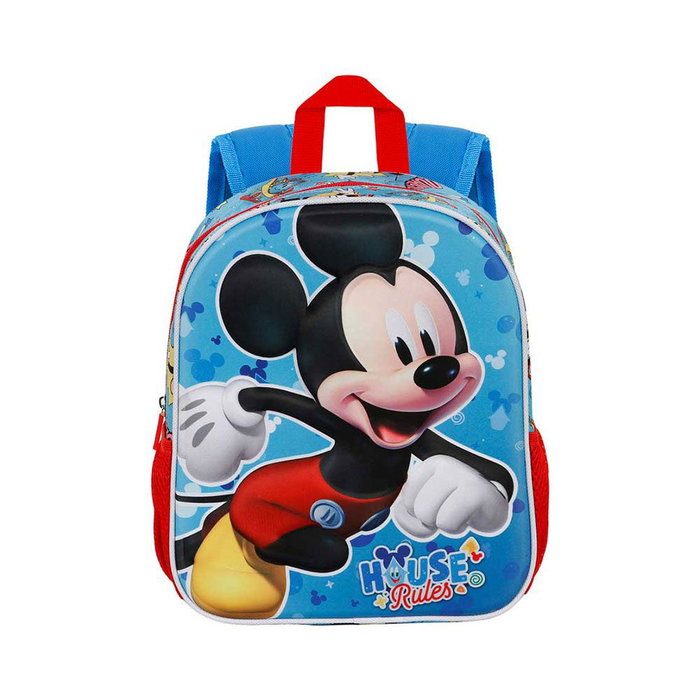 Karaktermania Mochila 3D Mickey Mouse House 26x11x31cm 8,5L Cartable Préscolaire
