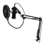 Phoenix Technologies StreamCast Pro - Microphone Gaming avec bras articulé, filtre pop, omnidirectionnel, jack et monture antichoc pour streaming et podcast