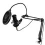 Phoenix Technologies StreamCast Pro - Microphone Gaming avec bras articulé, filtre pop, omnidirectionnel, jack et monture antichoc pour streaming et podcast