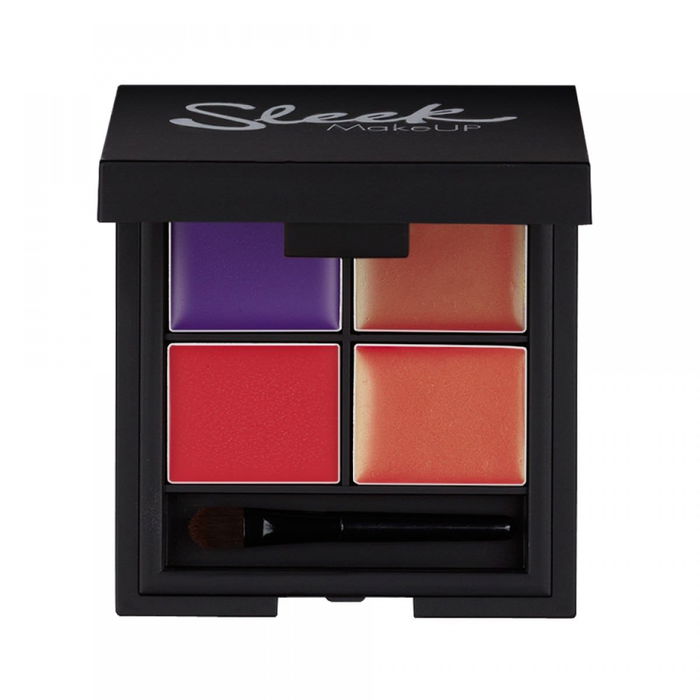 Sleek MakeUP Palette à Lèvres Lip 4, Mardi Gras 861, 5.4 g, 4 Nuances de Rouge à Lèvres Crème pour Femme, Maquillage Lèvres Sleek MakeUP Palette à Lèvres Lip 4, Mardi Gras 861, 5.4 g, 4 Nuances de Rouge à Lèvres Crème pour Femme, Maquillage Lèvres