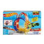 Hot Wheels Circuit Energy Track avec boucles et anneau de feu pour voitures jouets - Ensemble de piste et voiture - Référence Gnd92