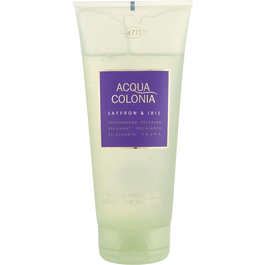 4711 Acqua Colonia Gel Douche Hydratant Saffron & Iris 200 ml - Pour Tous Types de Peau, Corps