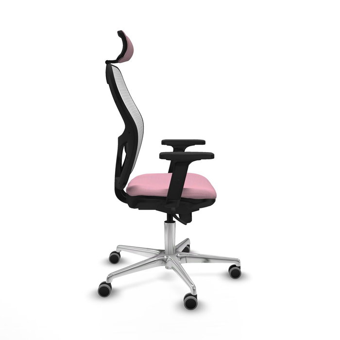 Piqueras y Crespo Chaise de Bureau 2D086G2 Rose avec Appui-tête