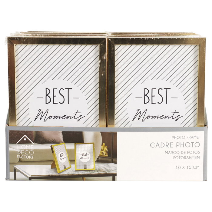 Home Deco Factory Cadre Photo Doré 10x15 cm
