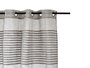 Giftdecor Rideau à plis rayé gris foncé 26 x 42 x 5 cm, ouvert 140 x 260 x 1 cm, 100% polyester (Set de 6)