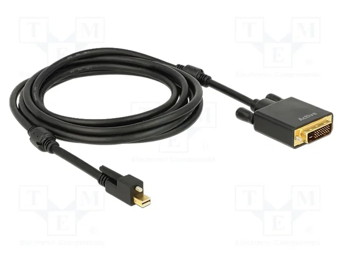 DELOCK Câble mini DisplayPort vers DVI-D (24+1) 3m DELOCK Câble mini DisplayPort vers DVI-D (24+1) 3m
