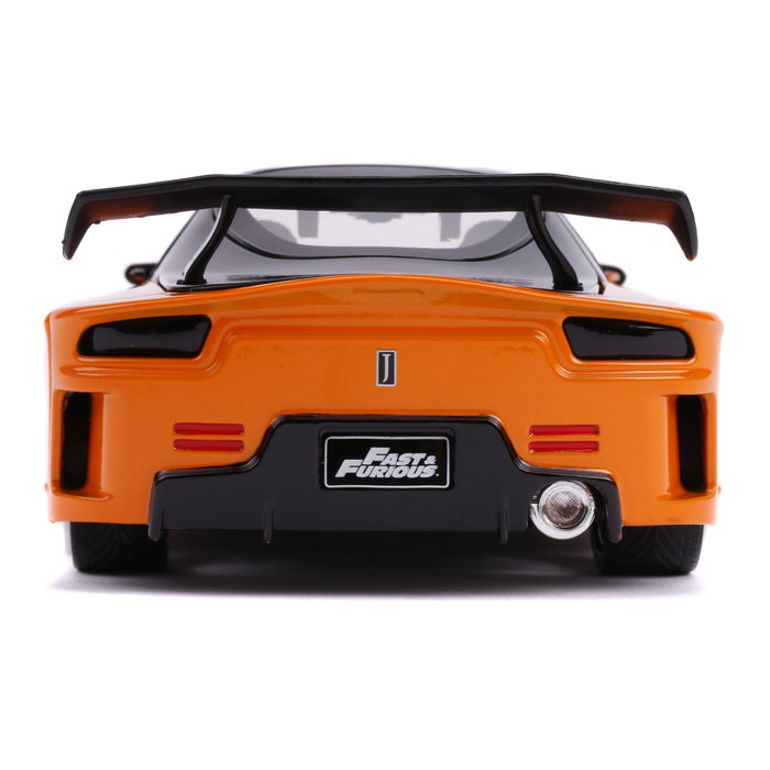 Jada Fast & Furious Mazda RX-7 1:24, Orange / Noir Jada Fast & Furious Mazda RX-7 1:24, Orange / Noir