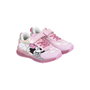 Cerdà T024, Baskets pour fille avec éclairage LED à motif Minnie, semelle TPR, rose, taille 24, à partir de 3 ans