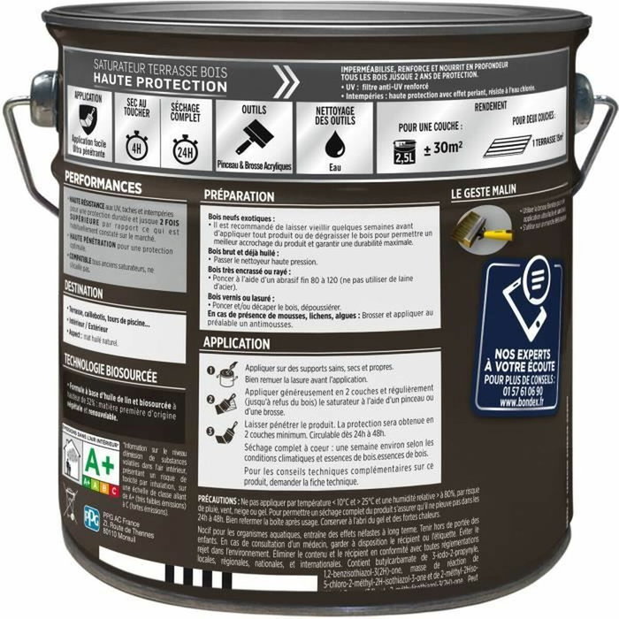Bondex Saturateur Teck Mat 2,5L