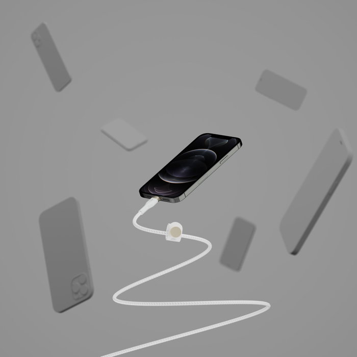 Belkin BOOST CHARGE PRO Flex Câble USB-C vers Lightning 15W 2m Blanc