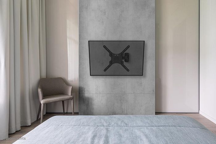 Neomounts Support Mural Télévision Orientable pour Écrans 32-55 Pouces - Pivot 40° - Inclinaison 14° - Charge 35 kg - Compatible VESA 100x100 à 400x400 mm - Noir Neomounts Support Mural Télévision Orientable pour Écrans 32-55 Pouces - Pivot 40° - Inclinaison 14° - Charge 35 kg - Compatible VESA 100x100 à 400x400 mm - Noir