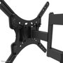 Neomounts Support Mural Télévision Orientable pour Écrans 32-55 Pouces - Pivot 40° - Inclinaison 14° - Charge 35 kg - Compatible VESA 100x100 à 400x400 mm - Noir