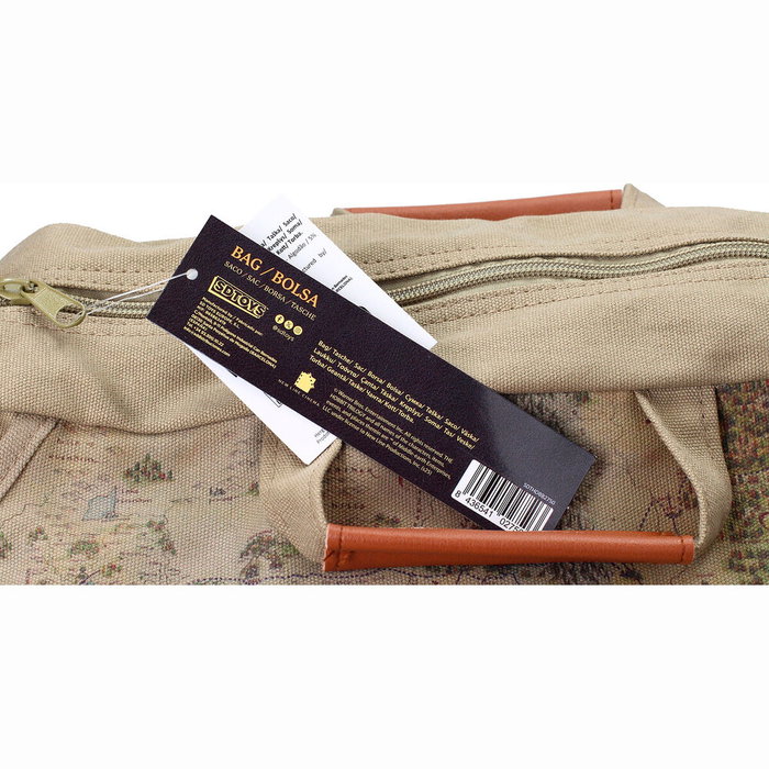 SD TOYS Bolso bandolera Mapa du Hobbit - Sac bandoulière en toile canvas 33x30x5 cm - Licence Le Seigneur des Anneaux (The Lord of the Rings)