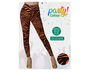 Flour Leggings Naranja Con Franjas Negras pour Adultes - Bas de survêtement à rayures noires pour déguisement, Carnaval, Fête néon, Conflit