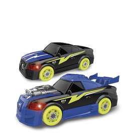 Tachan Coche Tunning 2 en 1 avec Lumières et Son - Multilingue (FR, EN, DE, IT, PT, ES) - Jouet de Construction pour Enfants +3 Ans
