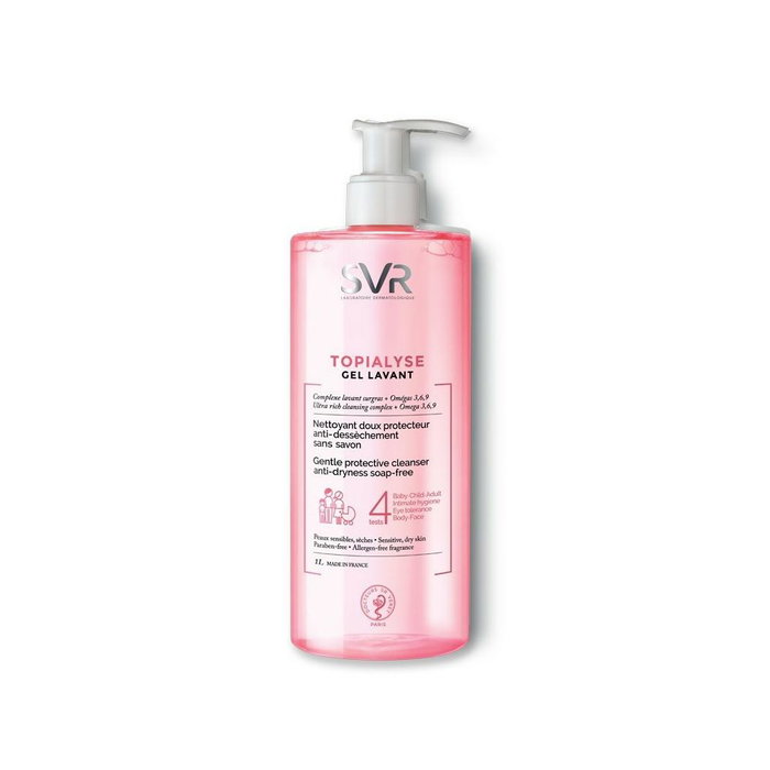 SVR - Topialyse Gel Lavant Apaisant 1000 ml - Pour Peaux Sèches et Irritées - Sans Savon SVR - Topialyse Gel Lavant Apaisant 1000 ml - Pour Peaux Sèches et Irritées - Sans Savon