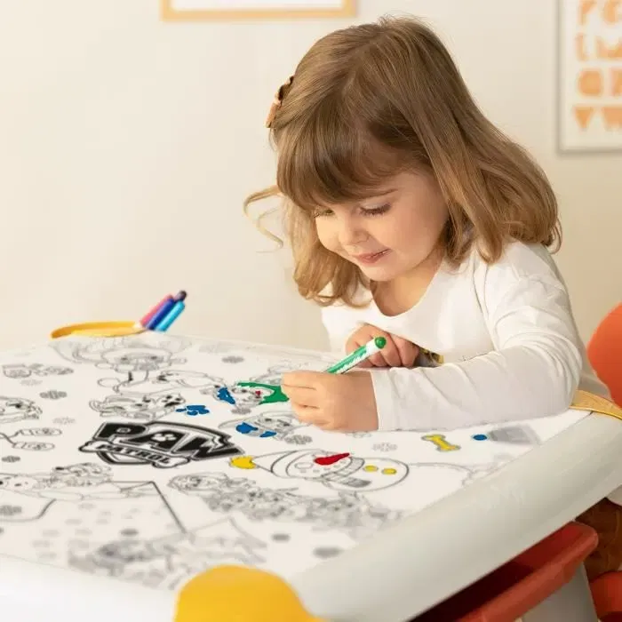 Smoby Recharge de Dessins Pat' Patrouille pour Table Créative Kid - 10 Feuilles de Coloriage Grand Format 51x51 cm