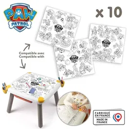 Smoby Recharge de Dessins Pat' Patrouille pour Table Créative Kid - 10 Feuilles de Coloriage Grand Format 51x51 cm