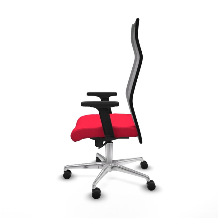 Piqueras y Crespo Albacete Chaise de Bureau Rouge et Noir