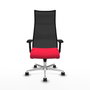 Piqueras y Crespo Albacete Chaise de Bureau Rouge et Noir