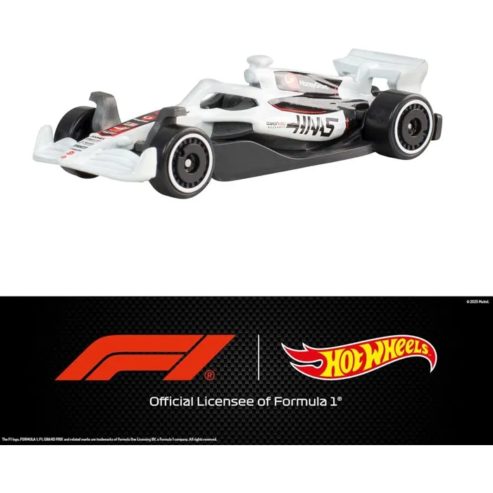 Hot Wheels JLN11 Coffret 5 Voitures de Course F1 - Métal Moulé 1/64 - Jouet Enfant Dès 3 Ans