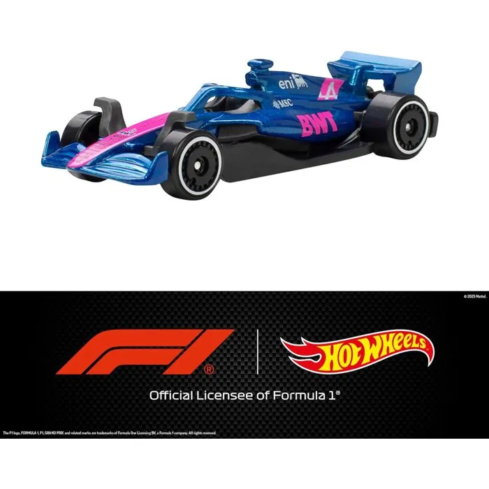 Hot Wheels JLN11 Coffret 5 Voitures de Course F1 - Métal Moulé 1/64 - Jouet Enfant Dès 3 Ans