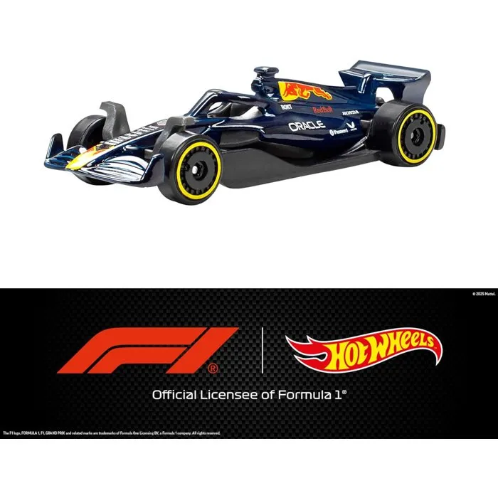 Hot Wheels JLN11 Coffret 5 Voitures de Course F1 - Métal Moulé 1/64 - Jouet Enfant Dès 3 Ans