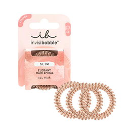 Invisibobble Slim Bronze Me Pretty 3 pièces, élastiques à cheveux fins bronze