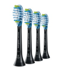 Philips Lot de 4 brosses à dents interchangeables C34B noir