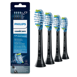 Philips Sonic C34B HX9044/33 Têtes de Brosse à Dents Noires Lot de 4 Pièces