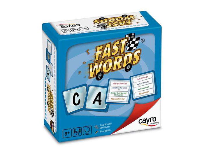 Cayro Fast Words - Jeu de société de rapidité pour former des mots le plus vite possible - Version multilingue (Espagnol, Anglais, Français, Italien, Portugais, Allemand)