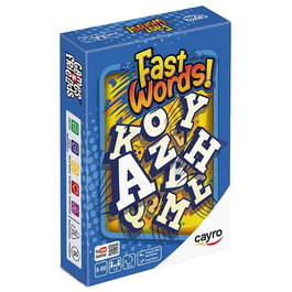 Cayro Fast Words - Jeu de société de rapidité pour former des mots le plus vite possible - Version multilingue (Espagnol, Anglais, Français, Italien, Portugais, Allemand)