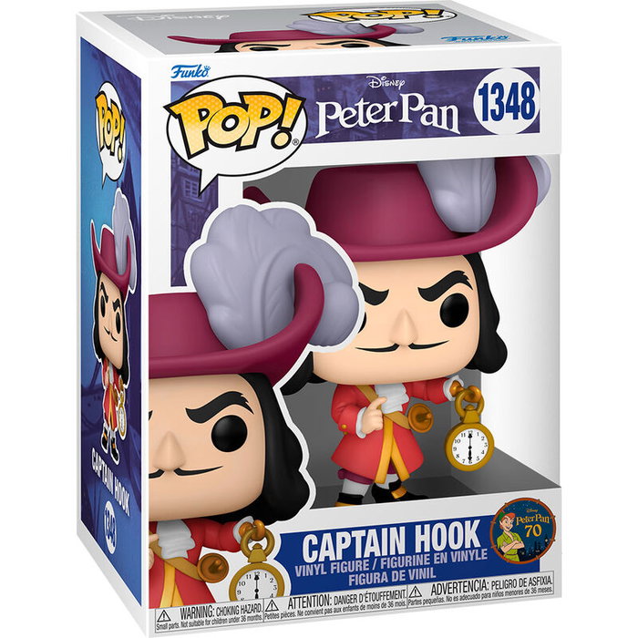 FUNKO Pop! Figurine Vinyle Disney Peter Pan 70th Anniversary - Capitaine Crochet, Figure de Collection 9 cm FUNKO Pop! Figurine Vinyle Disney Peter Pan 70th Anniversary - Capitaine Crochet, Figure de Collection 9 cm