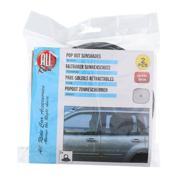 All Ride Pack de 2 parasols noirs 36 x 44 cm