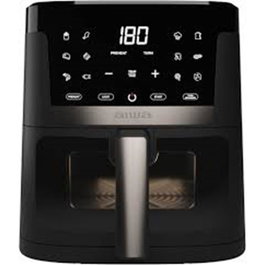 Aiwa Freidora à Air Chukuma 1800 W 7 L, Friteuse Digitale sans Huile, 12 Programmes, AutoClean, Noir