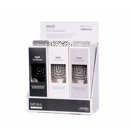 Bifull Présentoir de 9 brosses squelette Maze