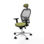 Piqueras y Crespo 2D086N1 Chaise de Bureau avec Appui-tête Vert Olive